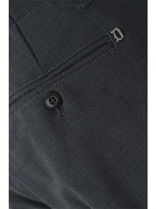 Pantalone Ben in misto lana Fumo DONDUP | UP630 TS0009 XXX945